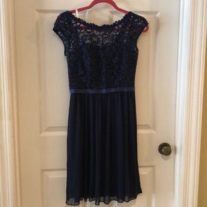 David’s Bridal Navy dress